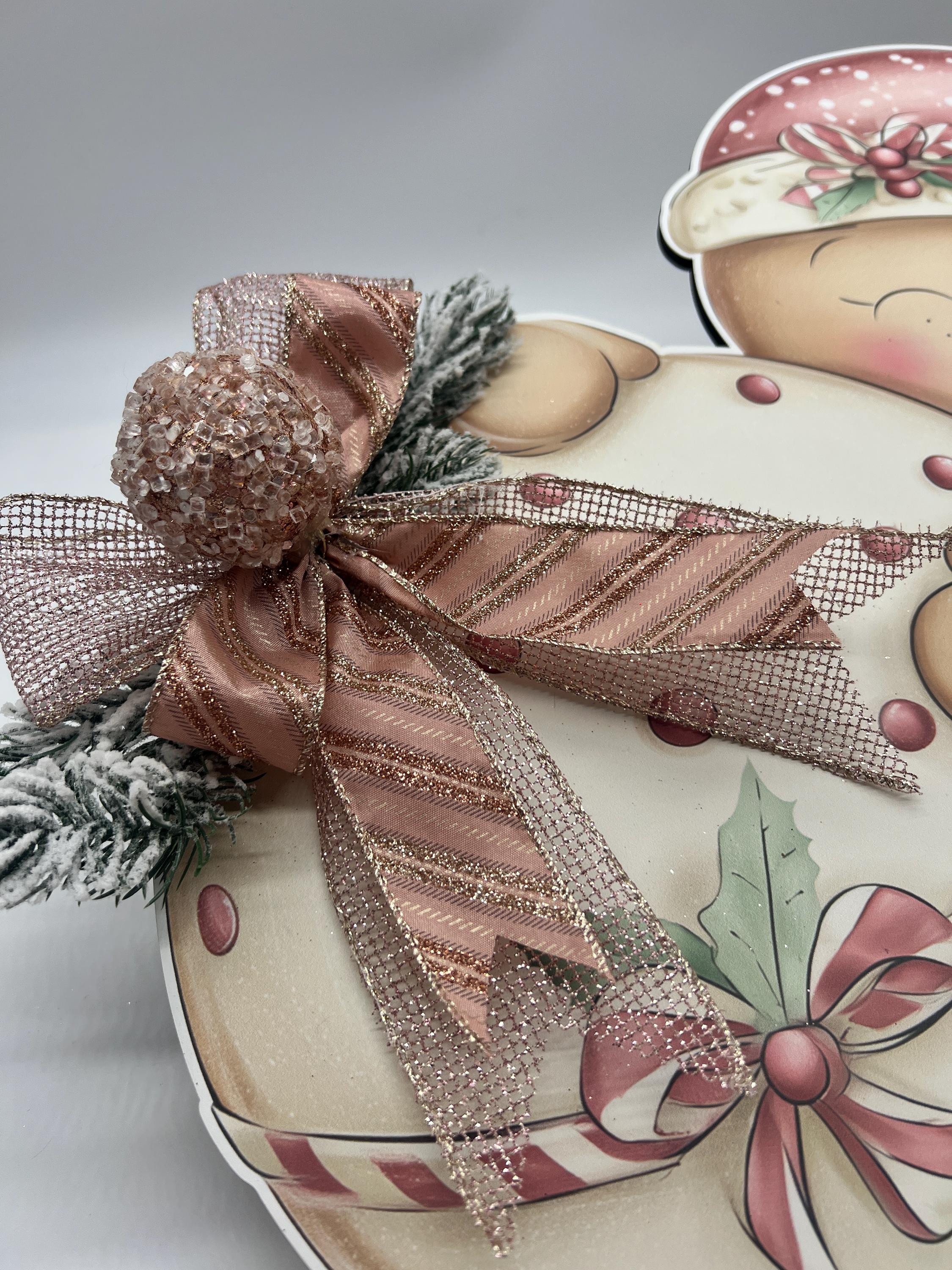 Gingerbread Christmas Sign, Decoration, Whimsical Holiday Décor, Cottagecore Wall Art, Seasonal Door Hanger